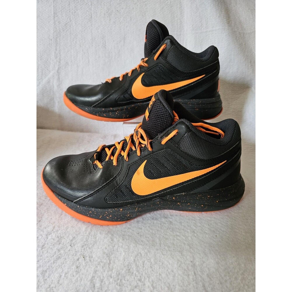 Nike Basketball Shoes Black Orange Low Top Sneakers Men’s Size 8.5 – Athletic